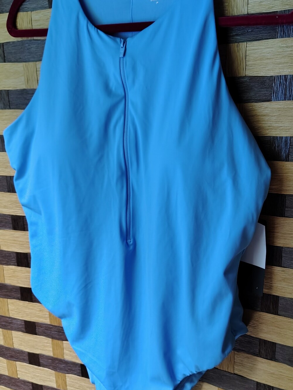 Nwt Blue Zip Front One Piece Xl Fabletics